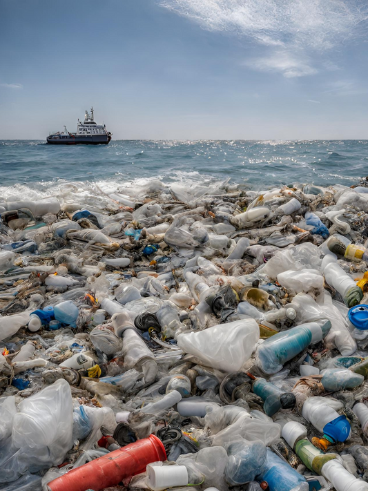 plage de plastiques